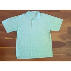 Peter Millar Polo Shirt Mens XL Light Green Sunset Ridge Country C. 100% Cotton